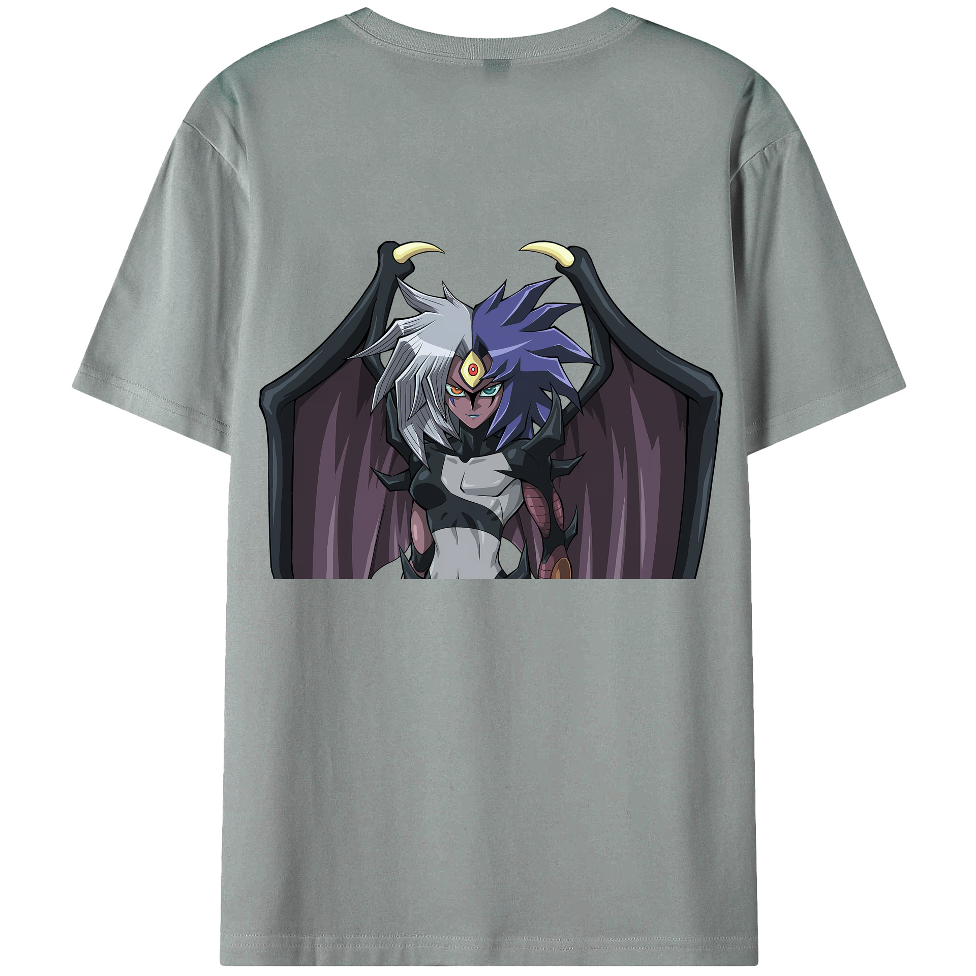 （画像用） 遊☆戯☆王 Yu-Gi-Oh! 綿100％ メンズ半袖Tシャツ（バックプリント） 通気性